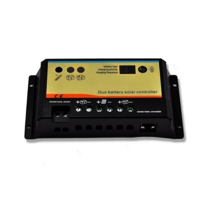 Dual battery solar charge controller 20A