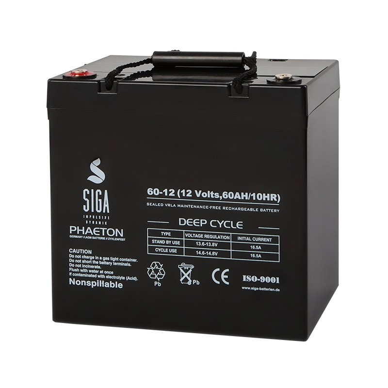 SIGA AGM baterija 60 Ah, 12 V