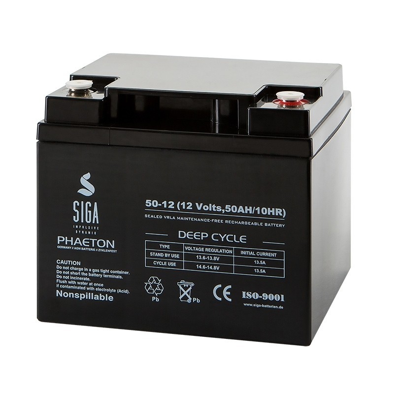 SIGA AGM battery 50 Ah, 12 V