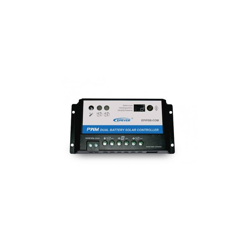 Dual battery solar charge controller 10A
