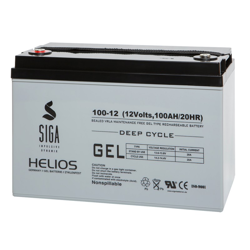 HELIOS GEL battery 100 Ah