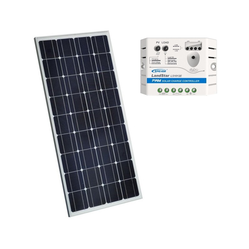 Solar kit 150W for campers, cottages, ect.