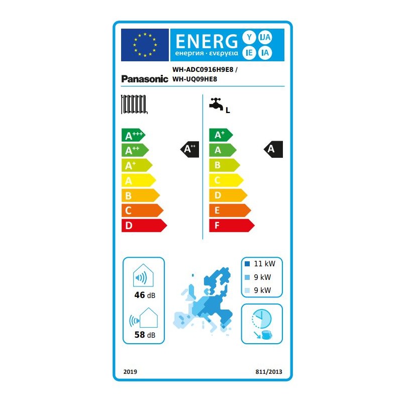 Toplotna črpalka Panasonic T-CAP 9kW 3F