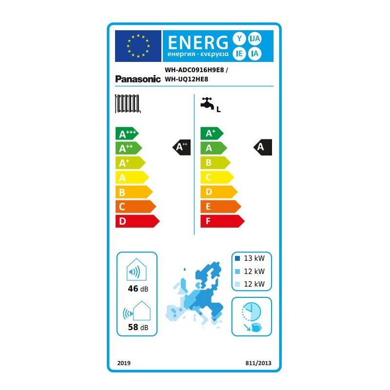 Toplotna črpalka Panasonic T-CAP 12kW 3F