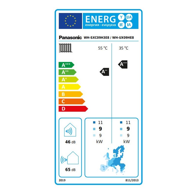 Aquarea T-CAP 9 kW Bi-bloc 3F