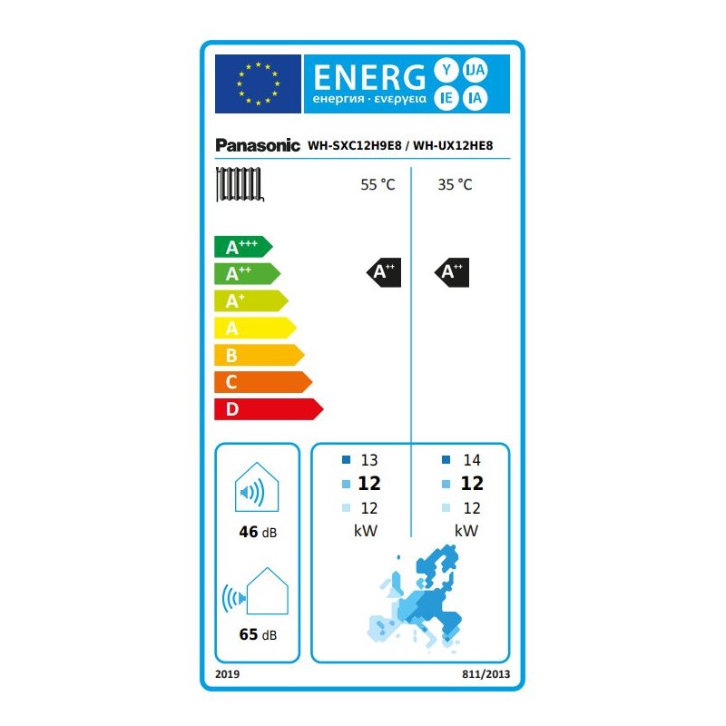 Aquarea T-CAP 12 kW Bi-bloc 3F