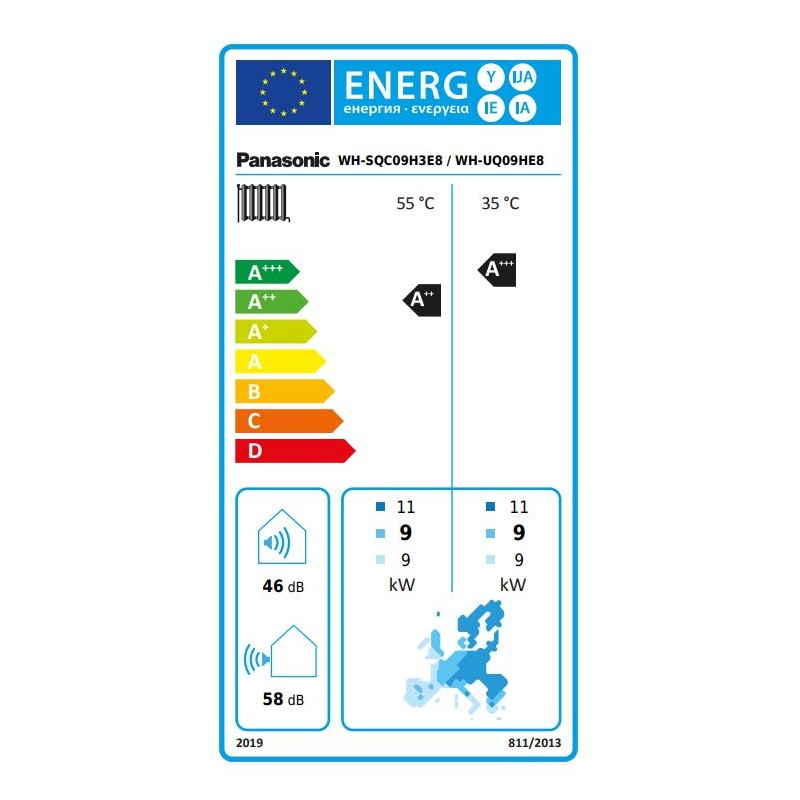 Aquarea T-CAP 9 kW Bi-bloc 3F