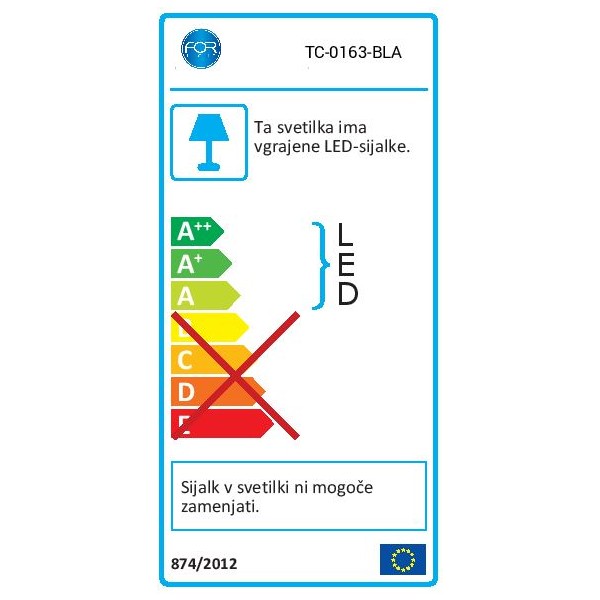 Nadgradni panel LED FORLIGHT 15,5W BE Okrogel