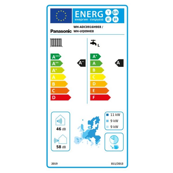 Toplotna črpalka Panasonic T-CAP 9kW 3F