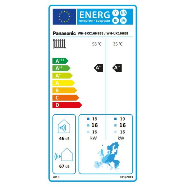 Aquarea T-CAP 16 kW Bi-bloc 3F