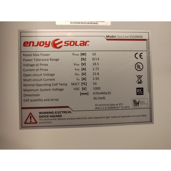 Solar panel 50W