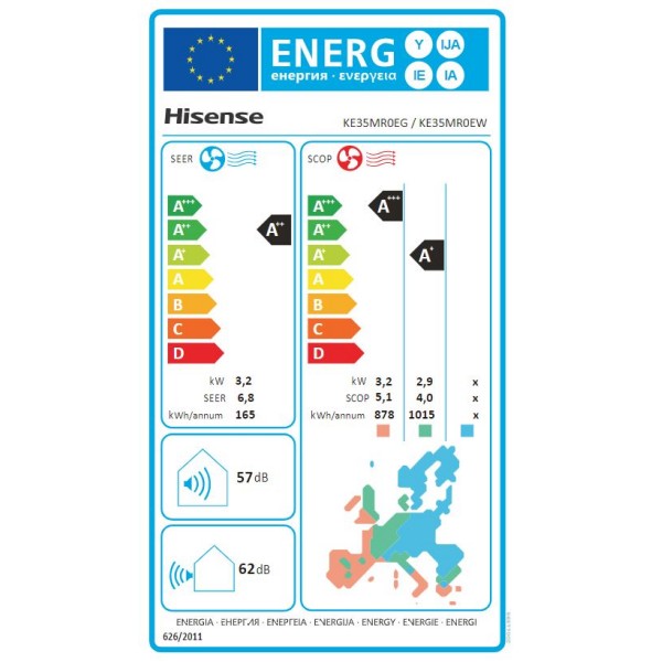 Klimatska naprava HISENSE Hi-Comfort 3,2kW