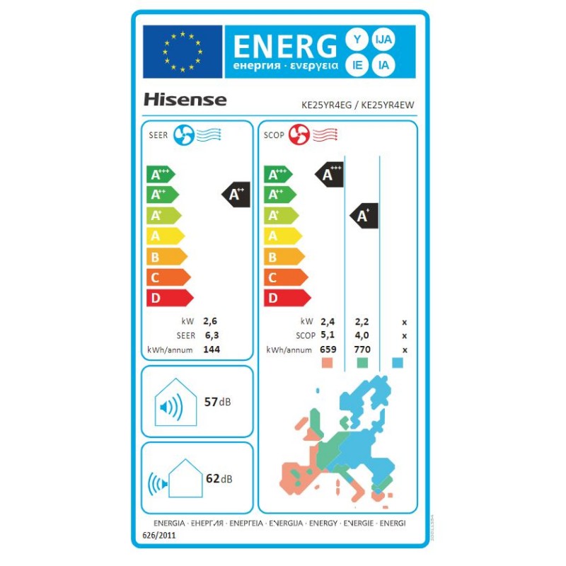 Klimatska naprava HISENSE Hi-cOMFORT 2,6kW